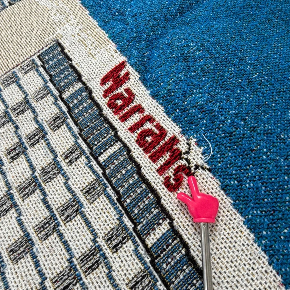 Harrahs Rincon Casino & Resort Tapestry Throw Blanket Women 40x55 Blue‎ Souvenir